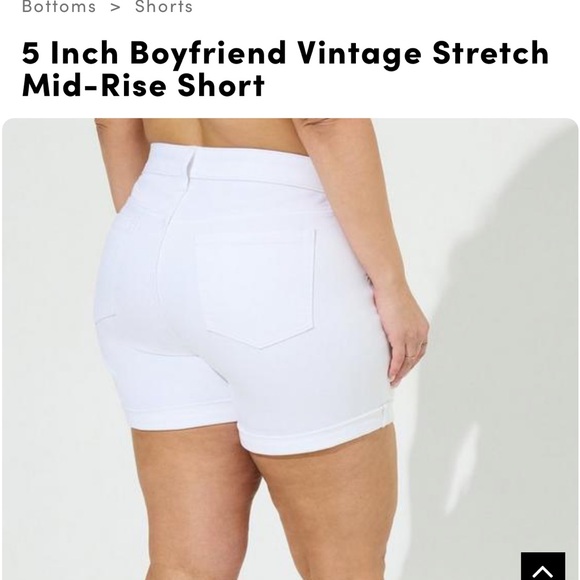 Torrid - 5 Inch Boyfriend Vintage Stretch Mid-Rise Short - Size 18 - Picture 2 of 7